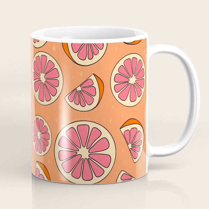 Grapefruit Print Coffee Mug Gallery Image 1