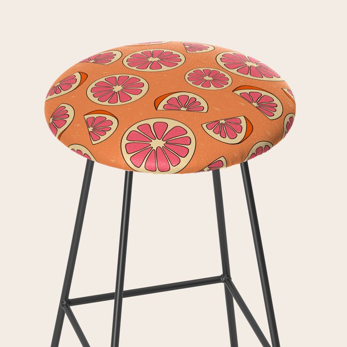 Grapefruit Print Stool Gallery Image 2