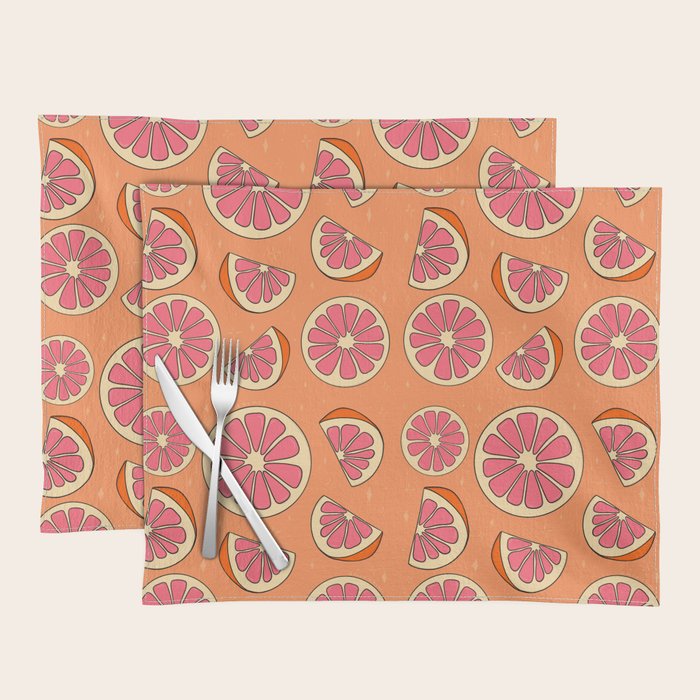 Grapefruit Print Placemat Gallery Image 1