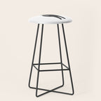 Black cat with flute Stool Gallery Image 1