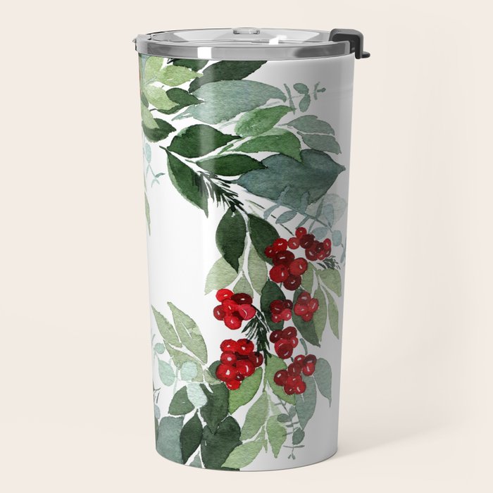 Holly Berry Travel Mug Gallery Image 2