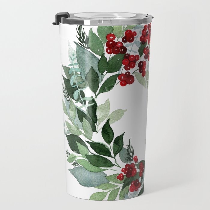 Holly Berry Travel Mug Gallery Image 3