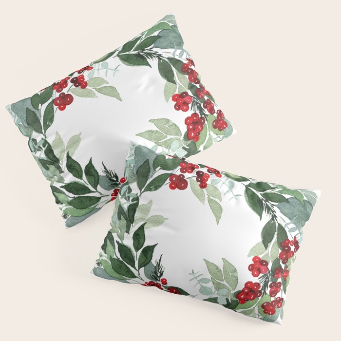Holly Berry Pillow Sham Gallery Image 1