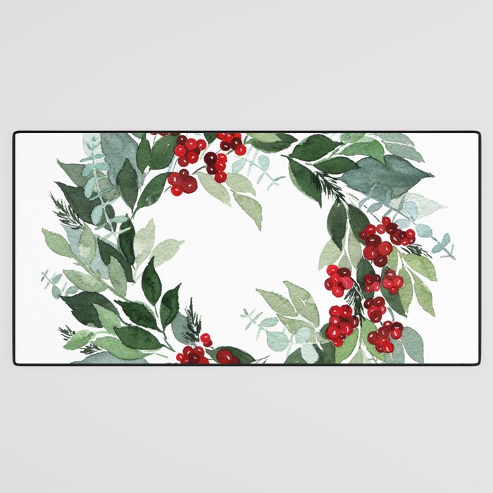 Holly Berry Desk Mat Gallery Image 3