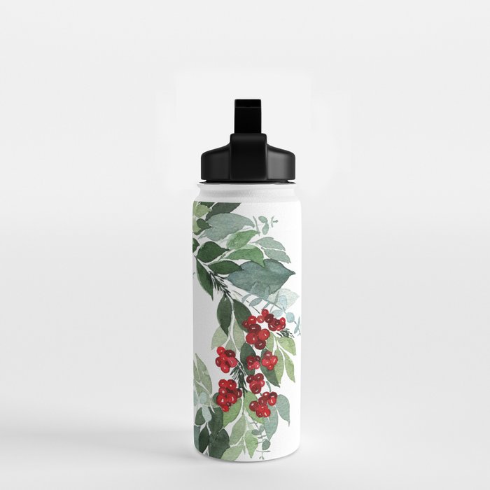 Holly Berry Water Bottle Gallery Image 2