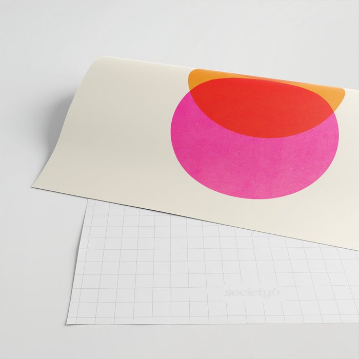 Abstraction_COLOUR_CIRCLES_001 Wrapping Paper Gallery Image 2