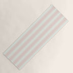Vintage pastel pink stripes pattern Yoga Mat Gallery Image 1