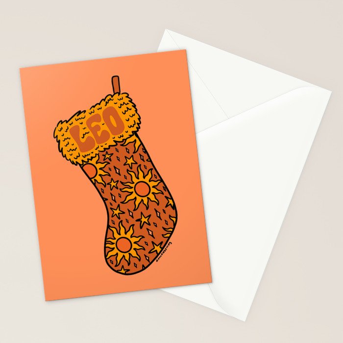Leo Stocking Stationery Card Gallery Image 2