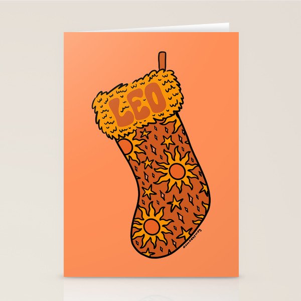 Leo Stocking Stationery Card Gallery Image 2