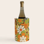 70's Retro Flowers Print Wine Chiller Gallery Image 3