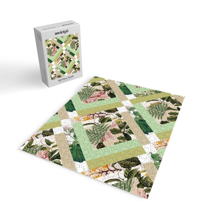 Cubed Vintage Botanicals Jigsaw Puzzle Gallery Image 2