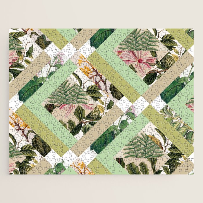 Cubed Vintage Botanicals Jigsaw Puzzle
