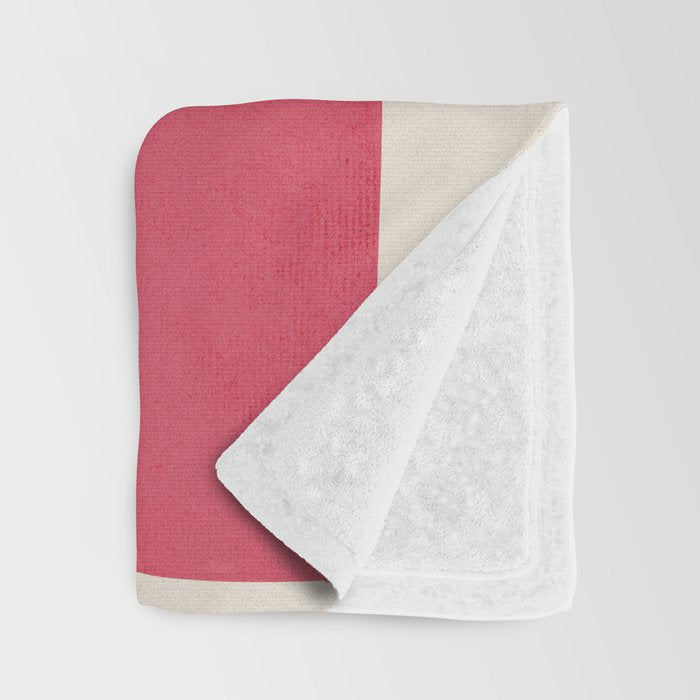 Chloe Pink Orange Blue Beige Throw Blanket Gallery Image 3