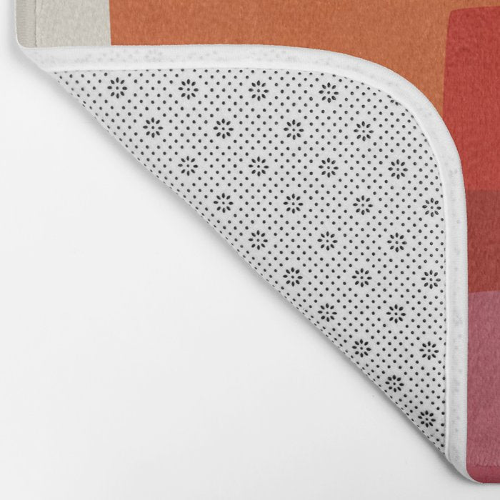 Chloe Pink Orange Blue Beige Bath Mat Gallery Image 2