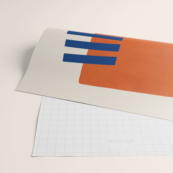 Chloe Pink Orange Blue Beige Wrapping Paper Gallery Image 2