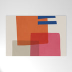 Chloe Pink Orange Blue Beige Welcome Mat Gallery Image 1