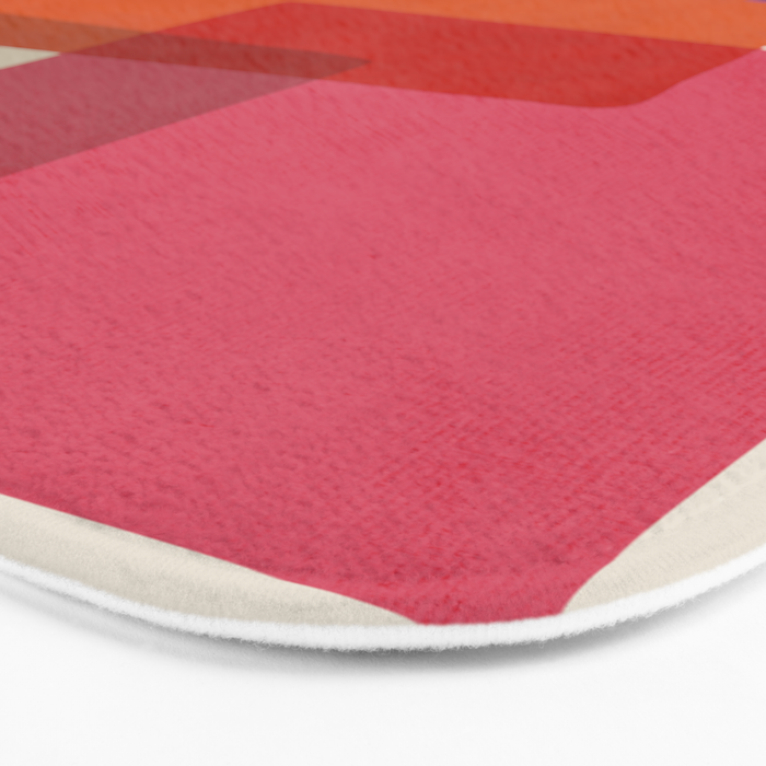 Chloe Pink Orange Blue Beige Bath Mat Gallery Image 3