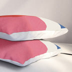 Chloe Pink Orange Blue Beige Pillow Sham Gallery Image 3