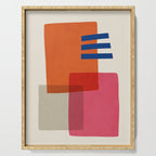 Chloe Pink Orange Blue Beige Serving Tray Gallery Image 1