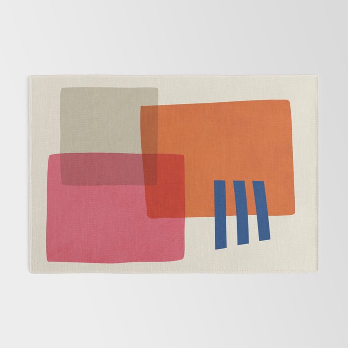 Chloe Pink Orange Blue Beige Rug Gallery Image 2
