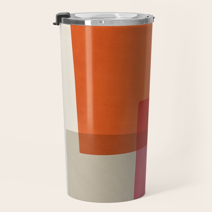Chloe Pink Orange Blue Beige Travel Mug Gallery Image 3