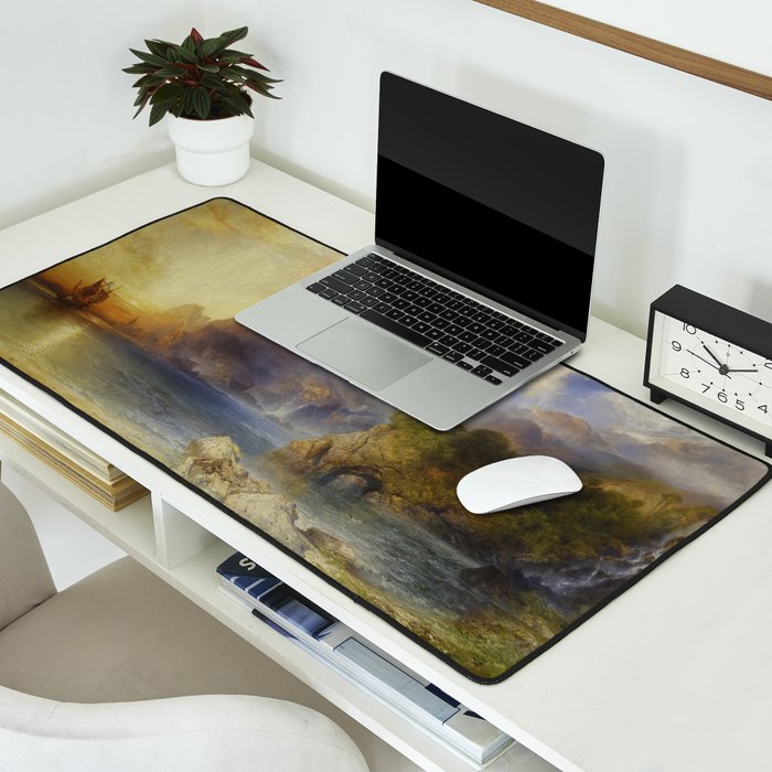 The Lotus Eaters by Thomas Moran Desk Mat Gallery Image 2