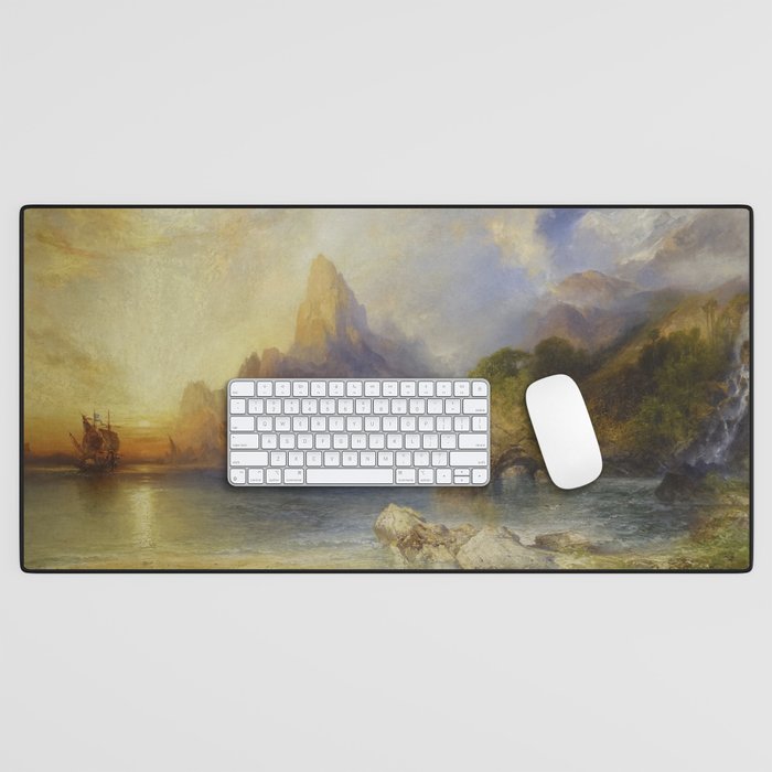 The Lotus Eaters by Thomas Moran Desk Mat Gallery Image 1