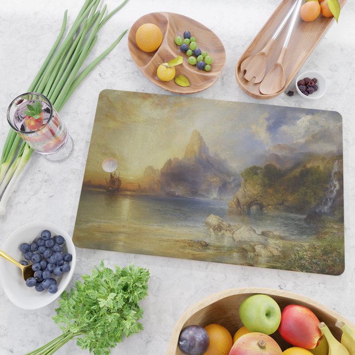 The Lotus Eaters by Thomas Moran Cutting Board Gallery Image 2