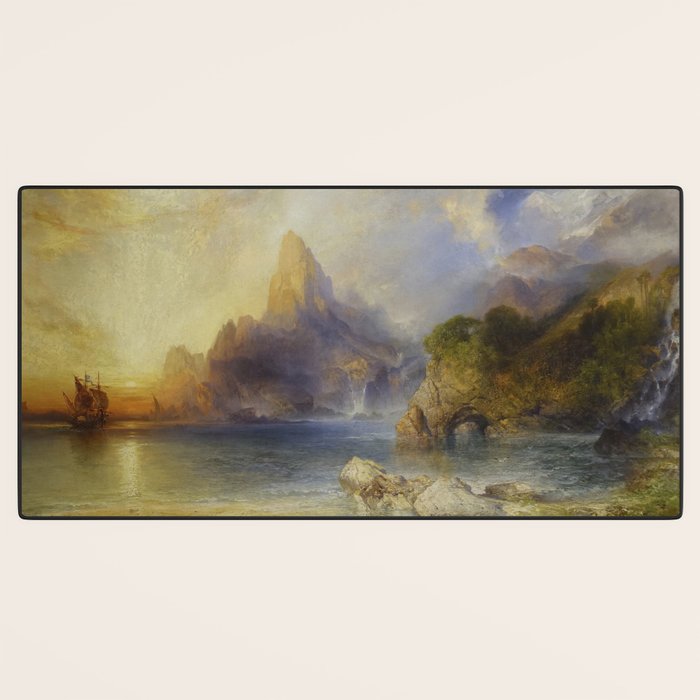 The Lotus Eaters by Thomas Moran Desk Mat Gallery Image 3