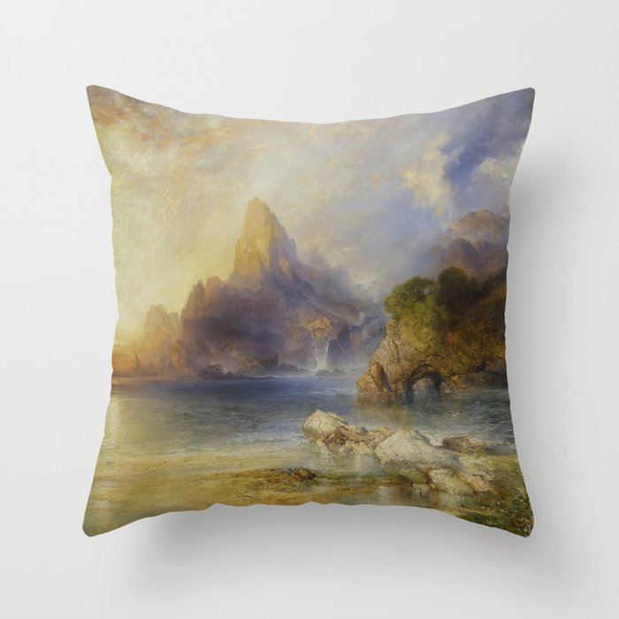 The Lotus Eaters by Thomas Moran Throw Pillow Gallery Image 6