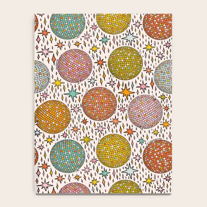 Rainbow Disco Ball Print Notebook Gallery Image 4