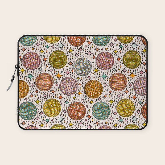 Rainbow Disco Ball Print Laptop Sleeve Gallery Image 1