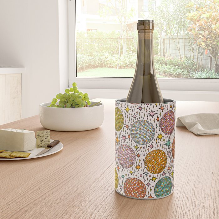 Rainbow Disco Ball Print Wine Chiller Gallery Image 4