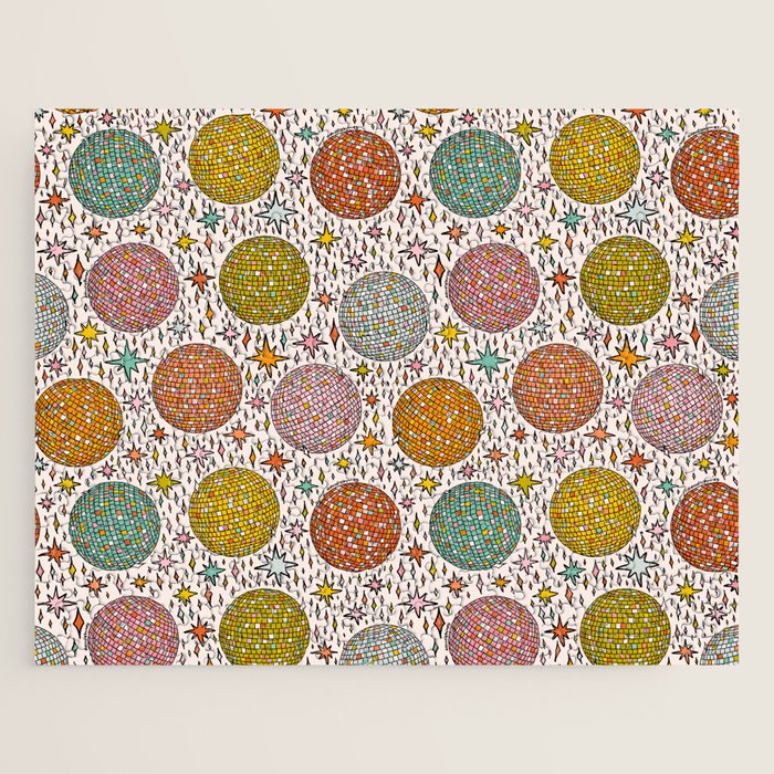Rainbow Disco Ball Print Jigsaw Puzzle Gallery Image 1