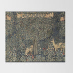 William Morris Greenery Throw Blanket Gallery Image 2