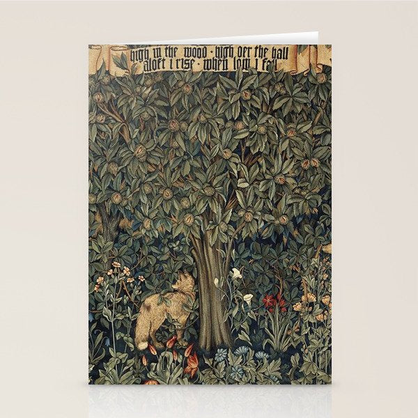 William Morris Greenery Stationery Card Gallery Image 2