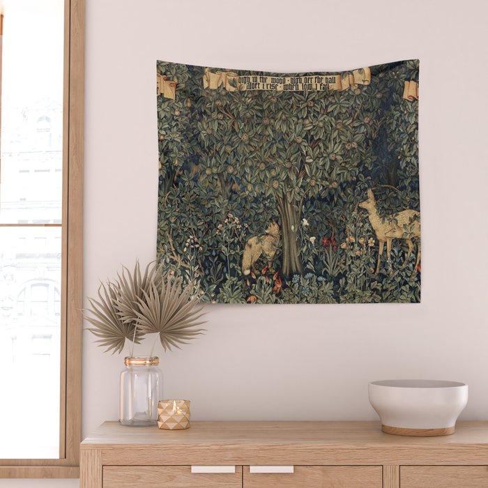 William Morris Greenery Wall Tapestry Gallery Image 2