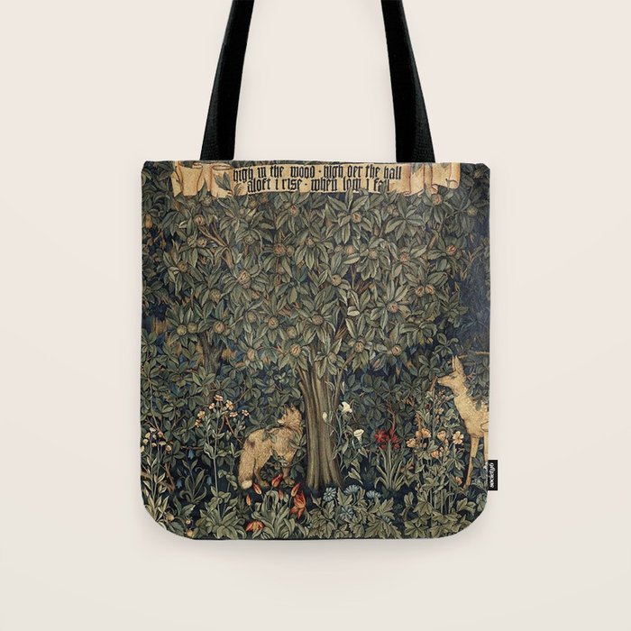 William Morris Greenery Tote Bag Gallery Image 1