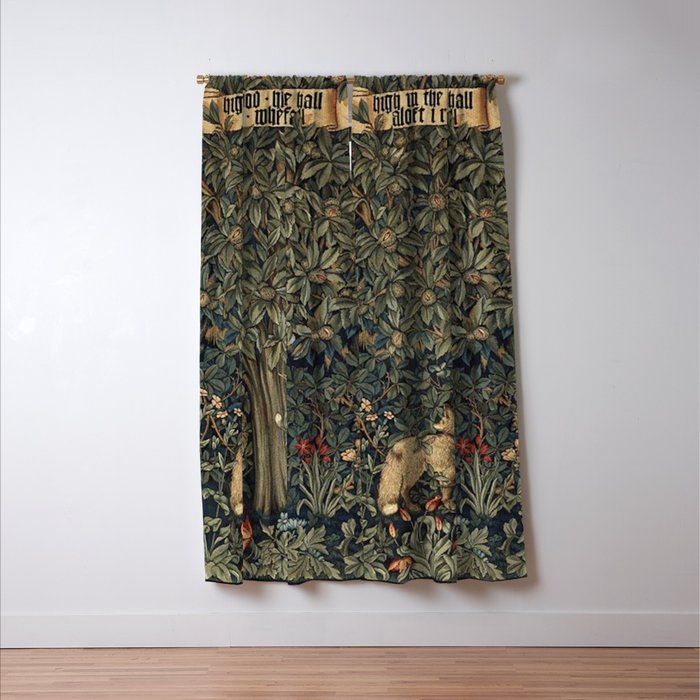 William Morris Greenery Window Curtain Gallery Image 3