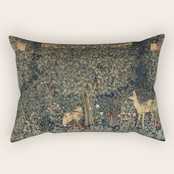 William Morris Greenery Rectangular Pillow Gallery Image 2