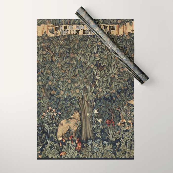 William Morris Greenery Wrapping Paper Gallery Image 1