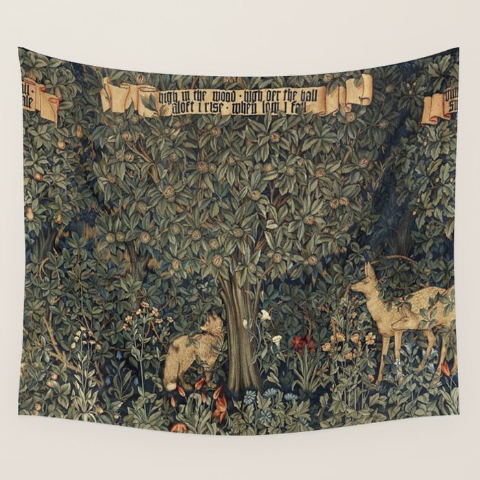 William Morris Greenery Wall Tapestry Gallery Image 1