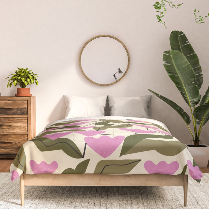 Tulips In Pink Comforter Gallery Image 3