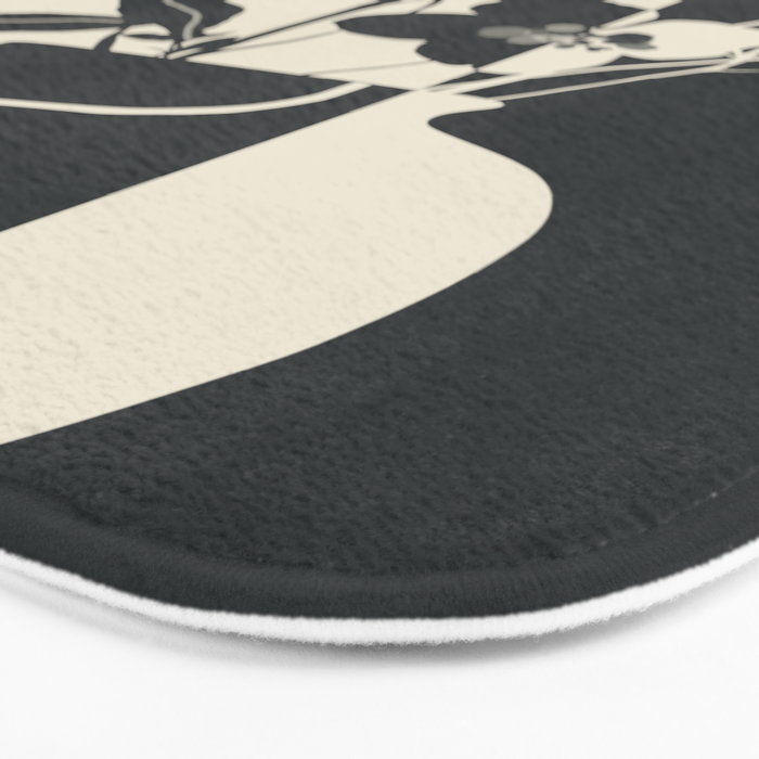 Botanical Contrast 1 Bath Mat Gallery Image 3