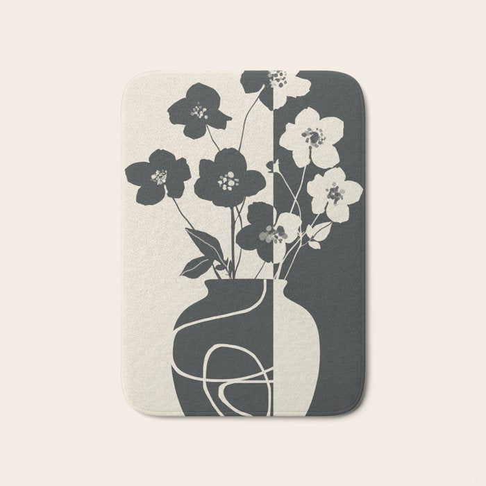 Botanical Contrast 1 Bath Mat Gallery Image 1