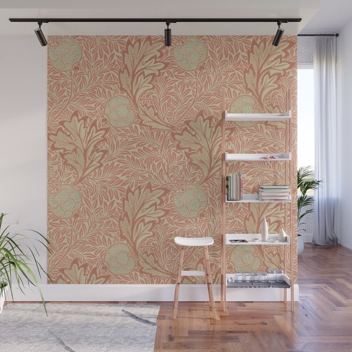 William Morris Apple Rust Gold Vintage Pattern Wall Mural Gallery Image 1