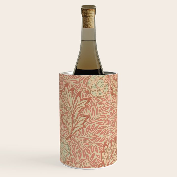 William Morris Apple Rust Gold Vintage Pattern Wine Chiller Gallery Image 3