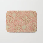 William Morris Apple Rust Gold Vintage Pattern Bath Mat Gallery Image 1