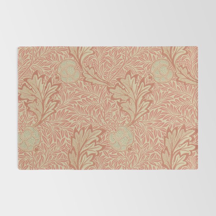 William Morris Apple Rust Gold Vintage Pattern Rug Gallery Image 2