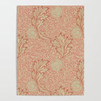William Morris Apple Rust Gold Vintage Pattern Poster Gallery Image 4